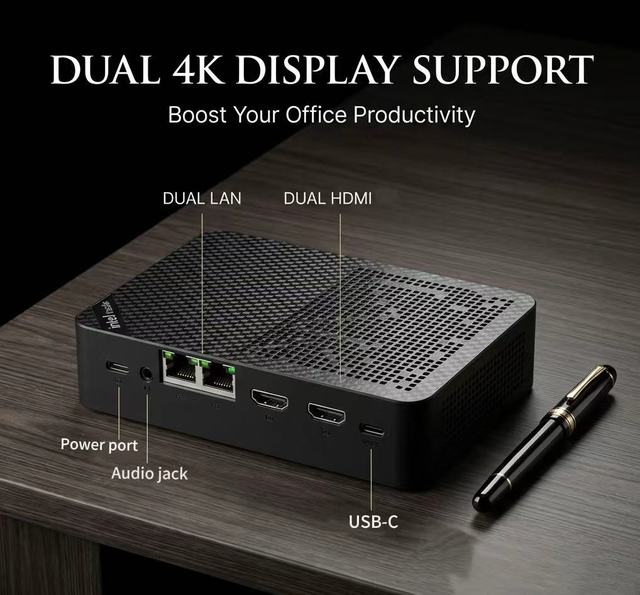 Hot-selling Premium Black Mini PC with Intel N97 Processor 12GB RAM 64GB Hard Drive High-Value Model