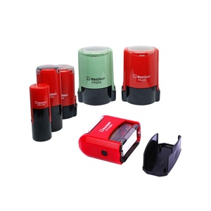 Timbro fai da te fornisce <span class=keywords><strong>2</strong></span> colori maniglia in gomma logo personalizzato auto inchiostro timbro materiale in bianco per la realizzazione di francobolli - Product Image 2