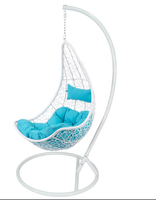 Chaise balançoire en rotin pour l'extérieur en forme de poire, chaise pivotante pour nid d'oiseau d'intérieur en cercle rond pour adulte