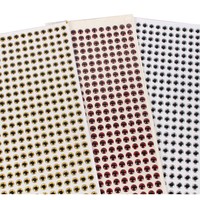 Lot de 100 yeux de pêche 3D argentés, dorés et rouges pour la confection de mouches artificielles