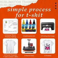 Papier de transfert par sublimation A4 100 g/m² en gros, 100 feuilles, séchage rapide, pour impression jet d'encre sur t-shirts en polyester, mugs et artisanat