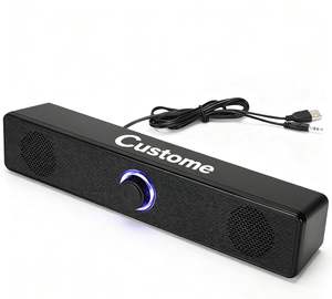 X919 2025 Barre de <span class=keywords><strong>son</strong></span> portable professionnelle USB sans fil Bluetooth avec lumière LED pour ordinateur de bureau, haute qualité audio - Product Image 2