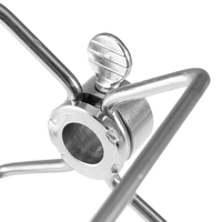 Broche de rôtisserie pour barbecue 304 four en acier inoxydable griffes rotatives brochette de gril pour remplacement