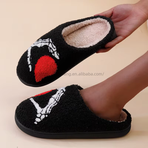 Premium TPR Sole Women's Designer for <b>Slippers</b> With High Material New Design Plush Fluffy Style for Winter and <b>Halloween</b> - Product Image 4