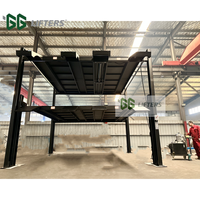 Côte à côte 6 voitures équipement de stationnement triple empileur double large parking ascenseur automatique hydraulique système de stationnement de voiture