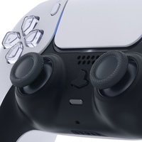 EXtremeRate Original Black Button Sticking Thumbstick Grips Joystick Replacement Thumb Stick pour manettes PS5 et PS4