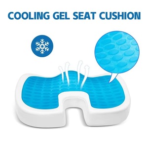 Coussin de siège en gel rafraîchissant Z, ergonomique en forme de U, pour soulager le coccyx, respirant, pour chaise de bureau et voiture - Product Image 3
