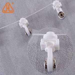 تموج أضعاف الملحقات الستار المسارات نفس المسافة عداء ثعبان على شكل قضيب للستائر الناقل عداء - Product Image 4