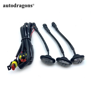 3 lampes LED ambre avec boîtier fumé pour calandre avant de Ranger Raptor 2020, lampes de calandre externes - Product Image 2
