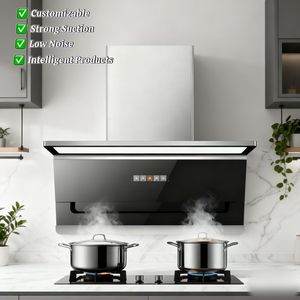 <span class=keywords><strong>Campana</strong></span> <span class=keywords><strong>Extractora</strong></span> de Acero Inoxidable de 900 mm para Montaje en Pared con Autolimpieza para Cocinas Comunitarias, Extractor de Grasa y Humo - Product Image 2