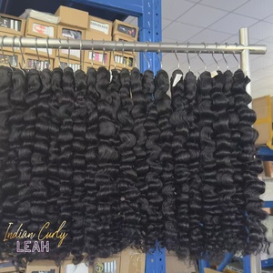 Grosir kualitas tinggi tidak diproses rambut manusia mentah tunggal Donor kain ganda bundel keriting <span class=keywords><strong>Afro</strong></span> <span class=keywords><strong>Kinky</strong></span> untuk pesta - Product Image 4
