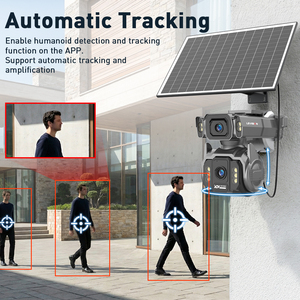 Kamera <span class=keywords><strong>CCTV</strong></span> Solar Luar Ruangan LS VISION 4MP Lensa Ganda Zoom 12X Tahan Air Baterai PTZ 24/7 Kamera Nirkabel 8W Kamera Jaringan - Product Image 6