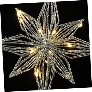 Estrella decorativa para <span class=keywords><strong>la</strong></span> punta del árbol de <span class=keywords><strong>Navidad</strong></span>, iluminación navideña, estrella tridimensional hueca para <span class=keywords><strong>la</strong></span> punta del árbol. - Product Image 2