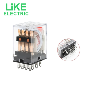 Miniatur-Leistungs relais HH64P 14-polig mit Buchse PTF14A ac220v ac24v dc24v dc12v ac110v 5a 3a LY4NJ LY4N-GS - Product Image 6