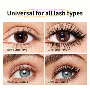 <span class=keywords><strong>Mascara</strong></span> en fibres de soie 4D personnalisé avec logo OEM, étiquette privée, allongeant, volumisant, recourbant, végan, waterproof, longue tenue - Product Image 2