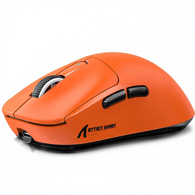 ATTACK SHARK X3 Wireless Gaming Mouse 49g Ergonomic 7-Button Programmable Buttons Triple Modes PAW3395 26K DPI Optical Sensor