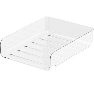 Plastic Desktop <b>File</b> Rack 32x24x35cm 6 Tier Transparent <b>Storage</b> Organizer For Office Books Documents - Product Image 4