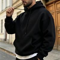 Hoodie dengan Lapisan Fleece Tebal, Hoodie Oversize, Set Hoodie dan Celana Panjang 2 potong, Pesanan Khusus