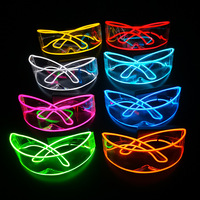 Longstar 2023 vente en gros Coachella lumière LED Cyber Punk lunettes masques de fête pour noël Halloween