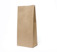 Couleur marron #12 340x180x110mm sac en papier SOS recyclé sans poignée pour emporter