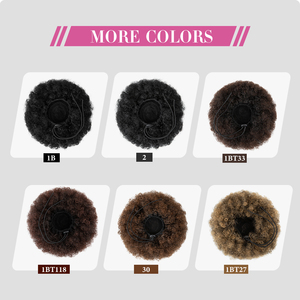 All'ingrosso Clip coulisse coda di cavallo Postiche <span class=keywords><strong>Afro</strong></span> crespi riccioli ad alta temperatura in fibra 7 "-8" sintetico Chingon <span class=keywords><strong>Afro</strong></span> - Product Image 4