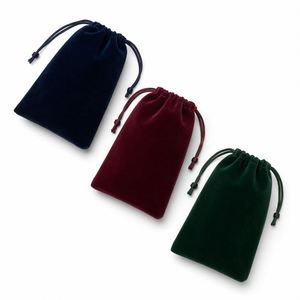 กระเป๋ากำมะหยี่สีฟ้าสำหรับใส่เครื่องประดับ - Product Image 3