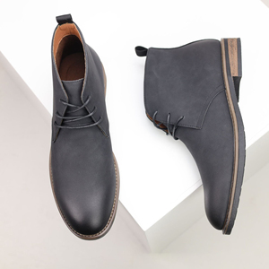 New Arrival Men's Plus Size High Top <b>Boots</b> British Vintage Style Genuine Leather Chunky Sole Casual Fashion Trendy Versatile - Product Image 6