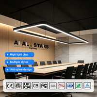 Fabricant OEM ODM Personnalisé, Éclairage Suspendu LED Commercial Moderne, Panneau Linéaire, Luminaire Commercial pour Bureau