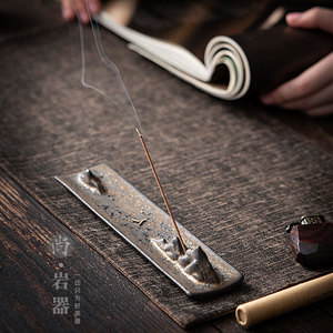 Ceramic Incense Holder Antique Style <b>Hand</b> Made For Tea Ceremony Sandalwood Incense Burner Dehua Origin XL 2201071 - Product Image 3