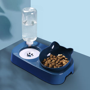 Vente en gros de distributeurs de nourriture pour animaux de compagnie, design double bol, forme mignonne et respectueux de l'environnement - Product Image 6