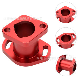 VM22 KT196 <b>Intake</b> <b>Manifold</b> Connector Red For Predator GX200 6.5hp CT200U CNC Aluminum - Product Image 1