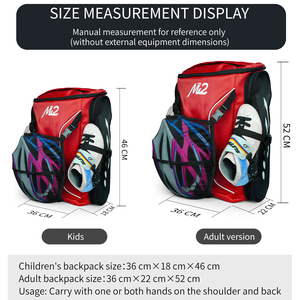 <span class=keywords><strong>Sac</strong></span> à dos grande capacité personnalisable pour patins à roulettes, <span class=keywords><strong>sac</strong></span> <span class=keywords><strong>de</strong></span> rangement double épaule pour patins à roues alignées et chaussures <span class=keywords><strong>de</strong></span> patinage – Offre Spéciale - Product Image 4