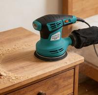 Ponceuse orbitale aléatoire électrique à vitesse variable 5 pouces 125 mm Power Action RS350 pour le ponçage du bois, la menuiserie et la finition de meubles