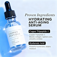 Sérum Personnalisé Bio GHK-Cu Végétalien aux Peptides de Cuivre et Acide Hyaluronique Anti-Âge Raffermissant Réparateur 100ml Visage OEM