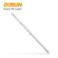 Ampoule halogène à tube long 2000w 254mm en verre de quartz, lampes chauffantes infrarouges, HAL-R7S