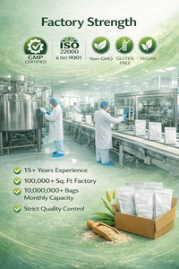 Bubuk Kulit <span class=keywords><strong>Psyllium</strong></span> Utuh Vorx Biotech untuk Kesehatan Pencernaan, Suplemen Serat Diet, OEM Label Pribadi - Product Image 6