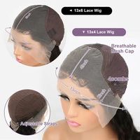 Perruques Ondulées Chocolat Bouclées 250 Densité Cheveux Humains 13x4 Lace Frontale Profondeur d'Onde pour Femmes