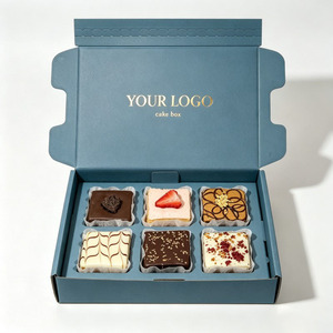 Boîte d'emballage pour gâteaux, impression recto-verso, qualité alimentaire, biodégradable, écologique, boîte à biscuits pour cadeau, boîte à biscuits <span class=keywords><strong>sucrés</strong></span>, boîte de boulangerie - Product Image 5