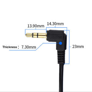 Cable de extensión de audio auxiliar estéreo para auriculares en espiral de <span class=keywords><strong>90</strong></span> grados macho a macho de 3,5mm - Product Image 6