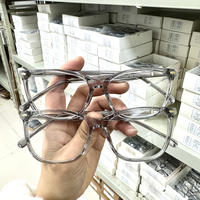 Montures de lunettes de lecture carrées unisexes en acétate de haute qualité, design tendance, logo personnalisé, livraison rapide