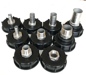 Ibc thép không gỉ <span class=keywords><strong>adapter</strong></span> 2 "Nữ chủ đề s60x6 để Nam kích thước khác nhau Hose đuôi hoặc BSP chủ đề - Product Image 1