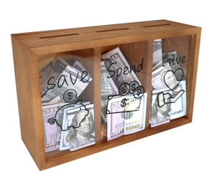 Boîte à épargne en bois portable écologique de haute qualité, très vendue, pour enfants, cadeau, économisez de l'argent, économisez de l'argent, tirelire - Product Image 1