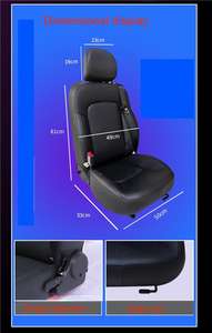 Asiento Adaptable Eléctrico para Coche en Cuero PU con Cinturón <span class=keywords><strong>de</strong></span> Seguridad <span class=keywords><strong>de</strong></span> Tres Puntos, Asiento Ajustable para <span class=keywords><strong>Simulador</strong></span> <span class=keywords><strong>de</strong></span> Conducción y Videojuegos con Certificación CE - Product Image 3