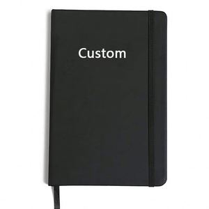 A5 PU Leather Notebook with Elastic Band, Hardcover Journal for Office, School, Custom Logo, 9 Colors Available - Product Image 1