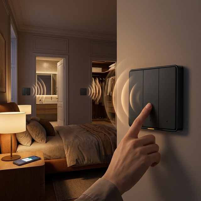 Tuya Zigbee Wall Switch EU No Neutral Single Live Wire Magnetic Relay Memory Function Group Control on Off Works With Alexa