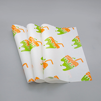 Kit 7 sans PFAS Logo personnalisé imprimé sans Fluorescent Emballage alimentaire antiadhésif 40g Papier cuisson Emballage alimentaire Papier sulfurisé