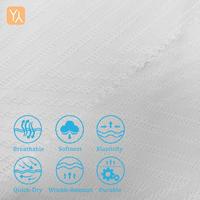 Tissu de sport jacquard 100% polyester personnalisé 180GSM 160CM pour sublimation de t-shirts