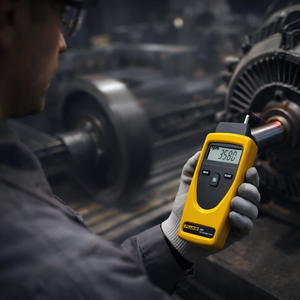 Tacómetro Digital 931, <span class=keywords><strong>Medidor</strong></span> Óptico <span class=keywords><strong>de</strong></span> RPM con y sin Contacto, 1~99999 RPM, Alta Precisión ±0.02% - Product Image 5