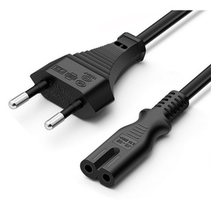 유럽식 전원 코드, 18 AWG 전원 케이블이 있는 교체용 전원 코드, 1.5M 유럽식 플러그 전원 코드, 검정색 - Product Image 4