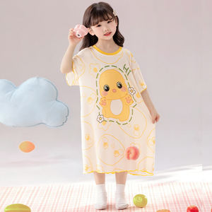 Bonito vestido <span class=keywords><strong>de</strong></span> princesa estampado <span class=keywords><strong>de</strong></span> dibujos animados, chándal, pijama <span class=keywords><strong>de</strong></span> manga corta para niñas, oferta <span class=keywords><strong>de</strong></span> verano para pequeñas princesas - Product Image 6